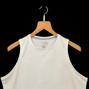 Reel Legends Freeline Performance White Sleeveless Tank Top Size LP